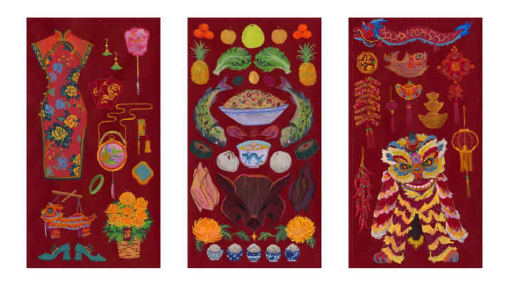 Get Lucky! Gouache Hong Bao